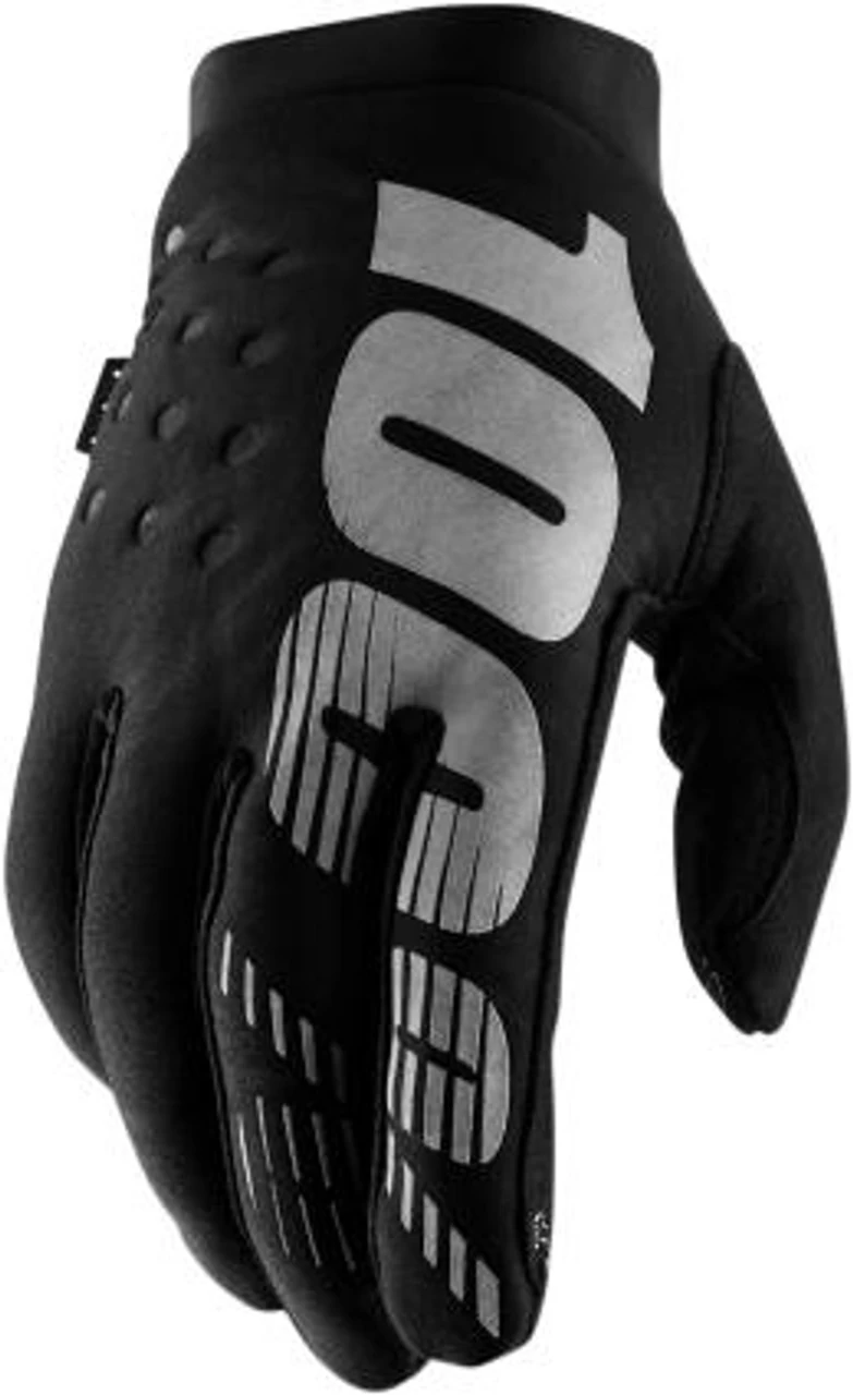 100% Brisker Cold Weather Gloves - Black 1 100% Brisker Cold Weather Gloves - Black