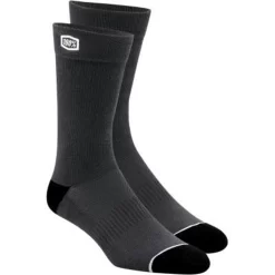 100% - Men's Casual Socks - Solid Gray