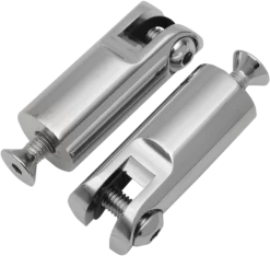 Accutronix - Footpeg Mounts - 2 1/2" Front Peg Mounts With 3/8"-16 X 1 1/2" Mounting Bolts