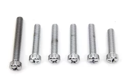 Colony - Cam Cover Screw Set Fits Harley FL, FX (see Desc.) - Chrome