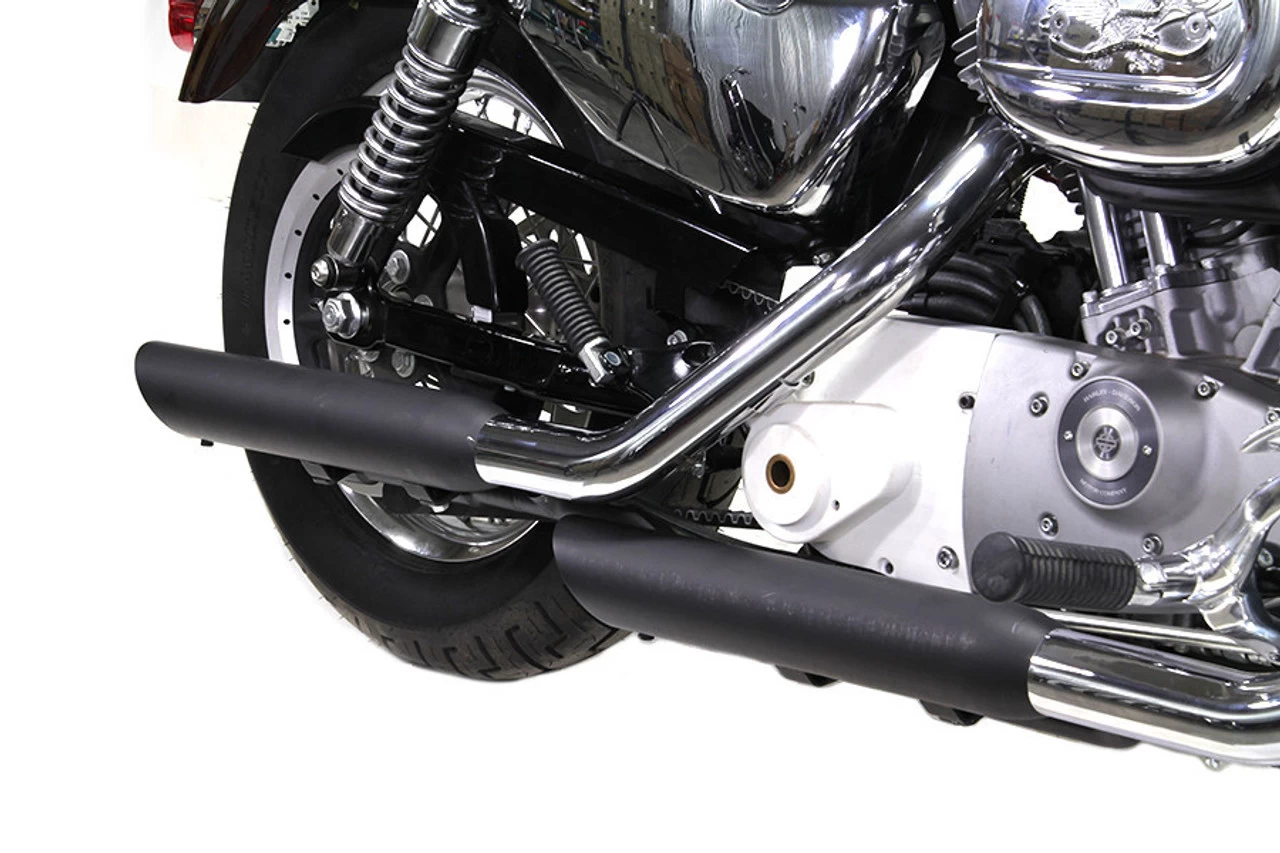 V-Twin - Slash Muffler Set - Black Fits '04-'13 XL Models 2 V-Twin - Slash Muffler Set - Black Fits '04-'13 XL Models - Image 2