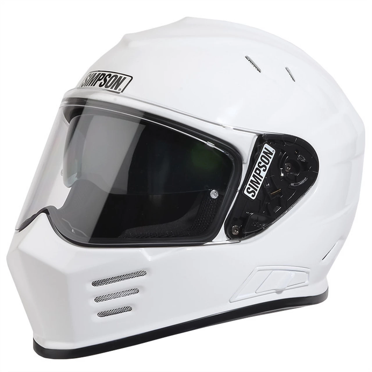 Simpson Helmets - Ghost Bandit DOT Approved Helmet - Gloss White 1 Simpson Helmets - Ghost Bandit DOT Approved Helmet - Gloss White