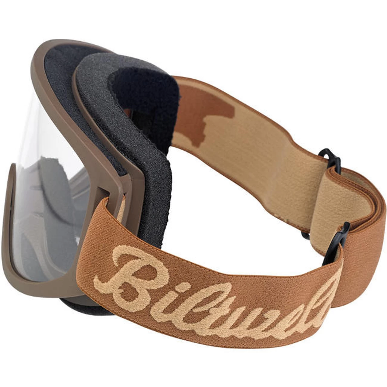 Biltwell Moto Goggles 2.0 - Script Chocolate 2 Biltwell Moto Goggles 2.0 - Script Chocolate - Image 2