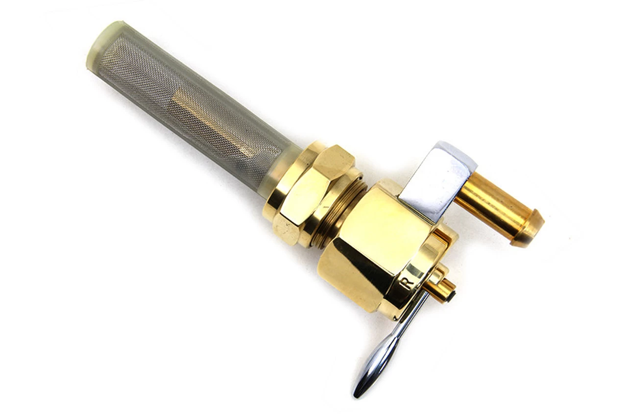 V-Twin - Harley Petcock 3/8" NPT Nut - Brass 2 V-Twin - Harley Petcock 3/8" NPT Nut - Brass - Image 2