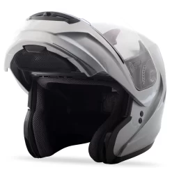 GMAX - MD04 Modular Motorcycle Helmet - Metallic Silver -Next stop, Motorcycle riding. 18955 07701.1668638892