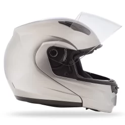 GMAX - MD04 Modular Motorcycle Helmet - Metallic Silver -Next stop, Motorcycle riding. 18957 05935.1668638894