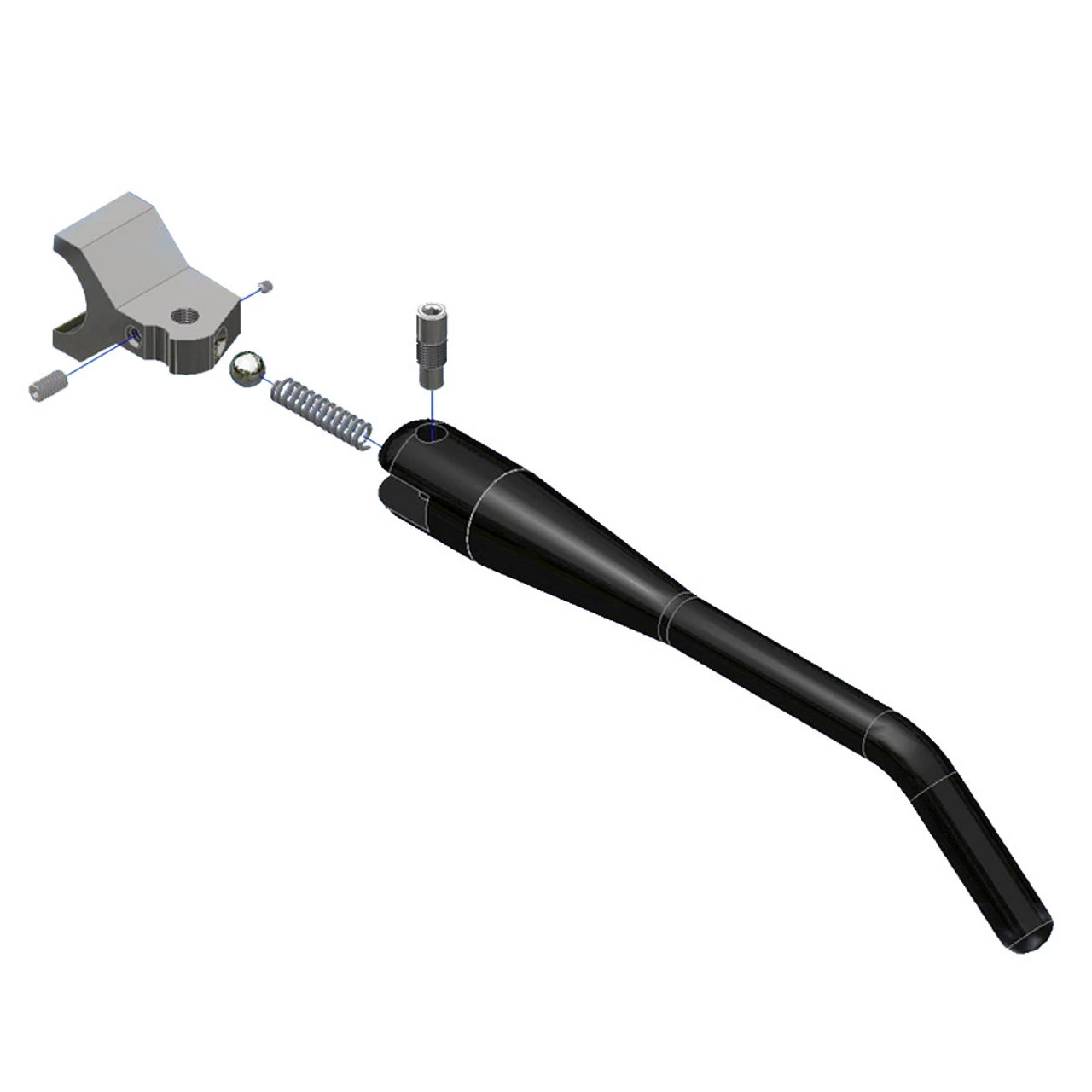 TC Bros Choppers - Black Weld On Kick Stand For 1 - 1/4" Frame Tubing 4 TC Bros Choppers - Black Weld On Kick Stand For 1 - 1/4" Frame Tubing - Image 4