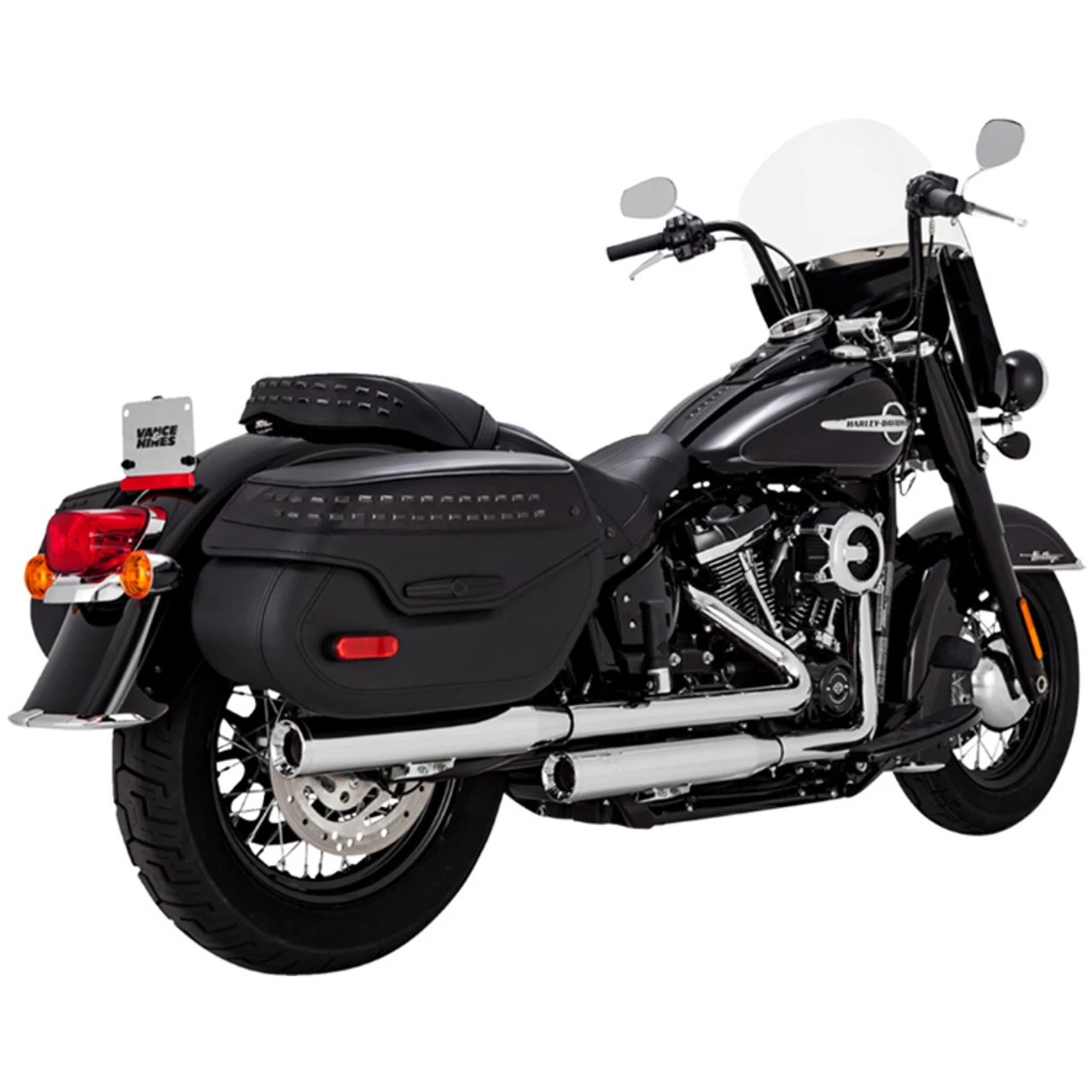 Vance & Hines - Eliminator 300 Slip-On Mufflers Fits '18-'21 Softail Models - Chrome 2 Vance & Hines - Eliminator 300 Slip-On Mufflers Fits '18-'21 Softail Models - Chrome - Image 2