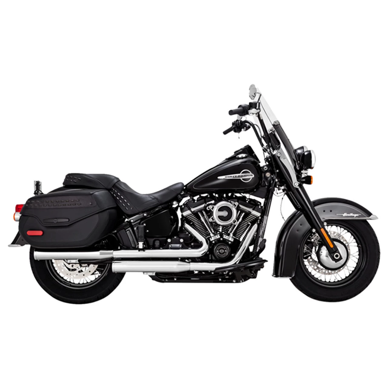 Vance & Hines - Eliminator 300 Slip-On Mufflers Fits '18-'21 Softail Models - Chrome 3 Vance & Hines - Eliminator 300 Slip-On Mufflers Fits '18-'21 Softail Models - Chrome - Image 3