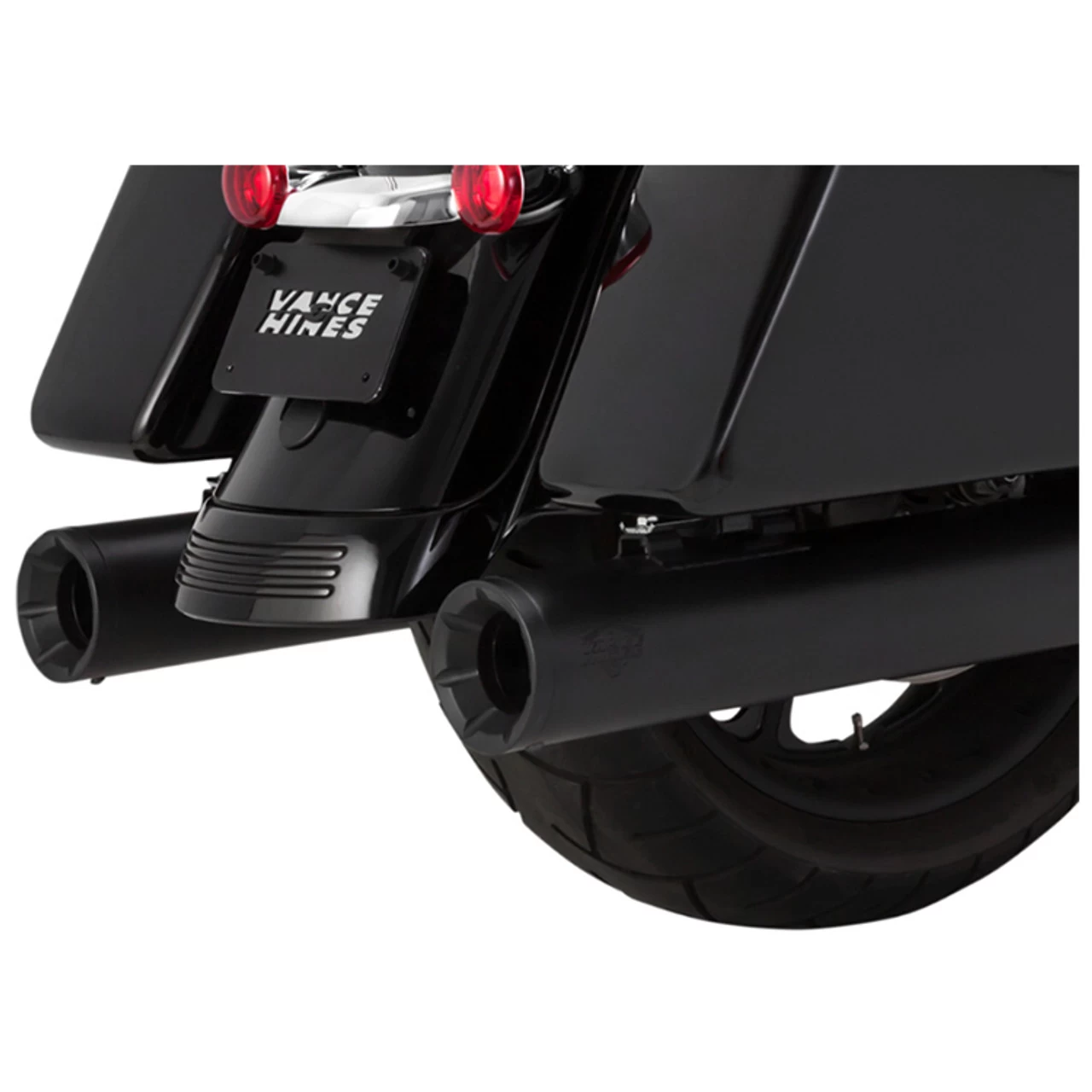 Vance & Hines - 4" Eliminator 400 Slip-On Mufflers Fits '17-'22 Touring Models - Matte Black 1 Vance & Hines - 4" Eliminator 400 Slip-On Mufflers Fits '17-'22 Touring Models - Matte Black