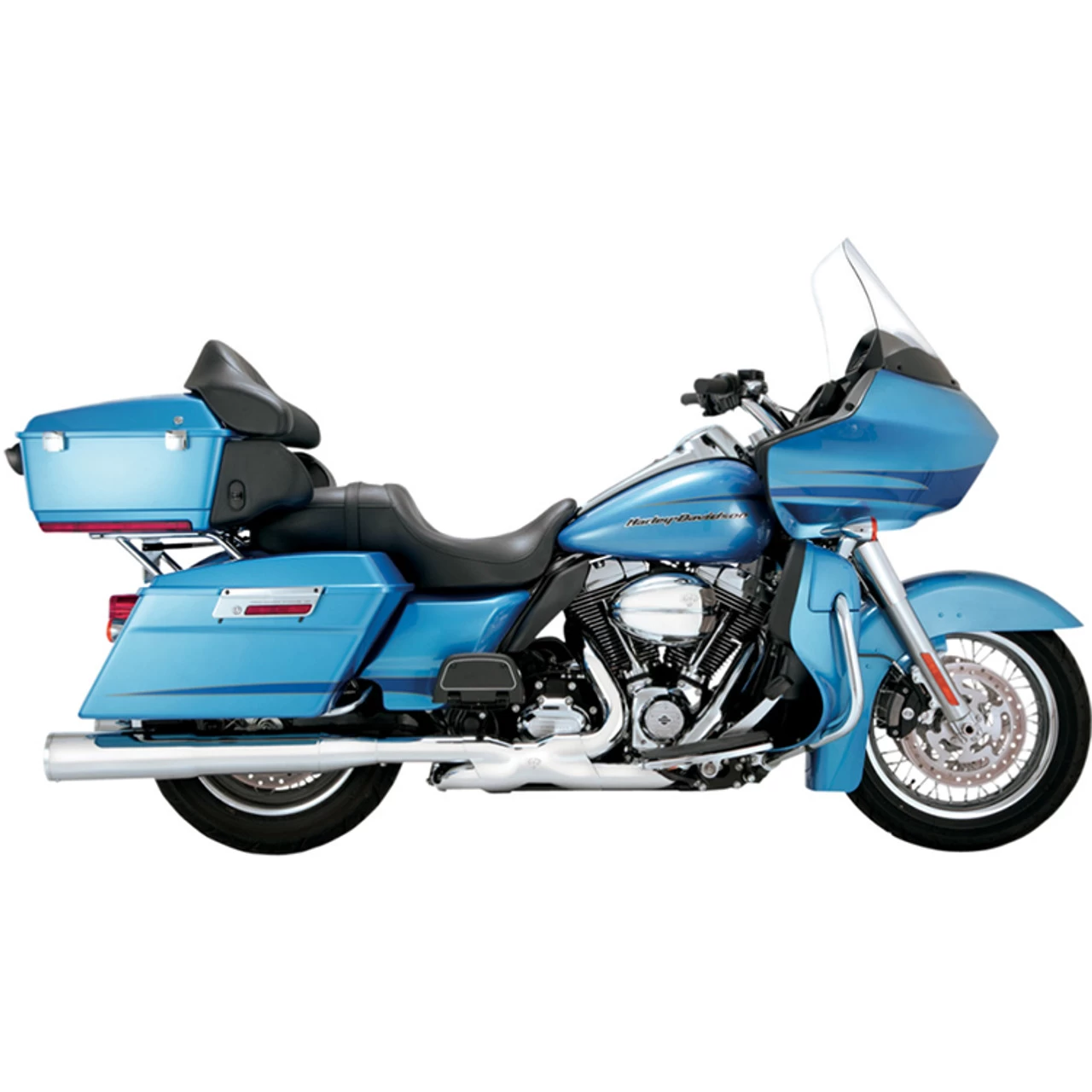 Vance & Hines - 4½" Hi-Output Slip-On Mufflers Fits '95-'16 Touring Models - Chrome 2 Vance & Hines - 4½" Hi-Output Slip-On Mufflers Fits '95-'16 Touring Models - Chrome - Image 2