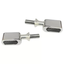 Drag Specialties - Chrome Front LED Handlebar Marker Lights W/ Smoke Lens For Universal Applications