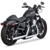 Vance & Hines - Straightshots Slip-On Mufflers Fits '14-'22 Sportster Models (Exc. '21-'22 Sportster S/RH1250S & '22 Nightster/RH975 Models) - Chrome