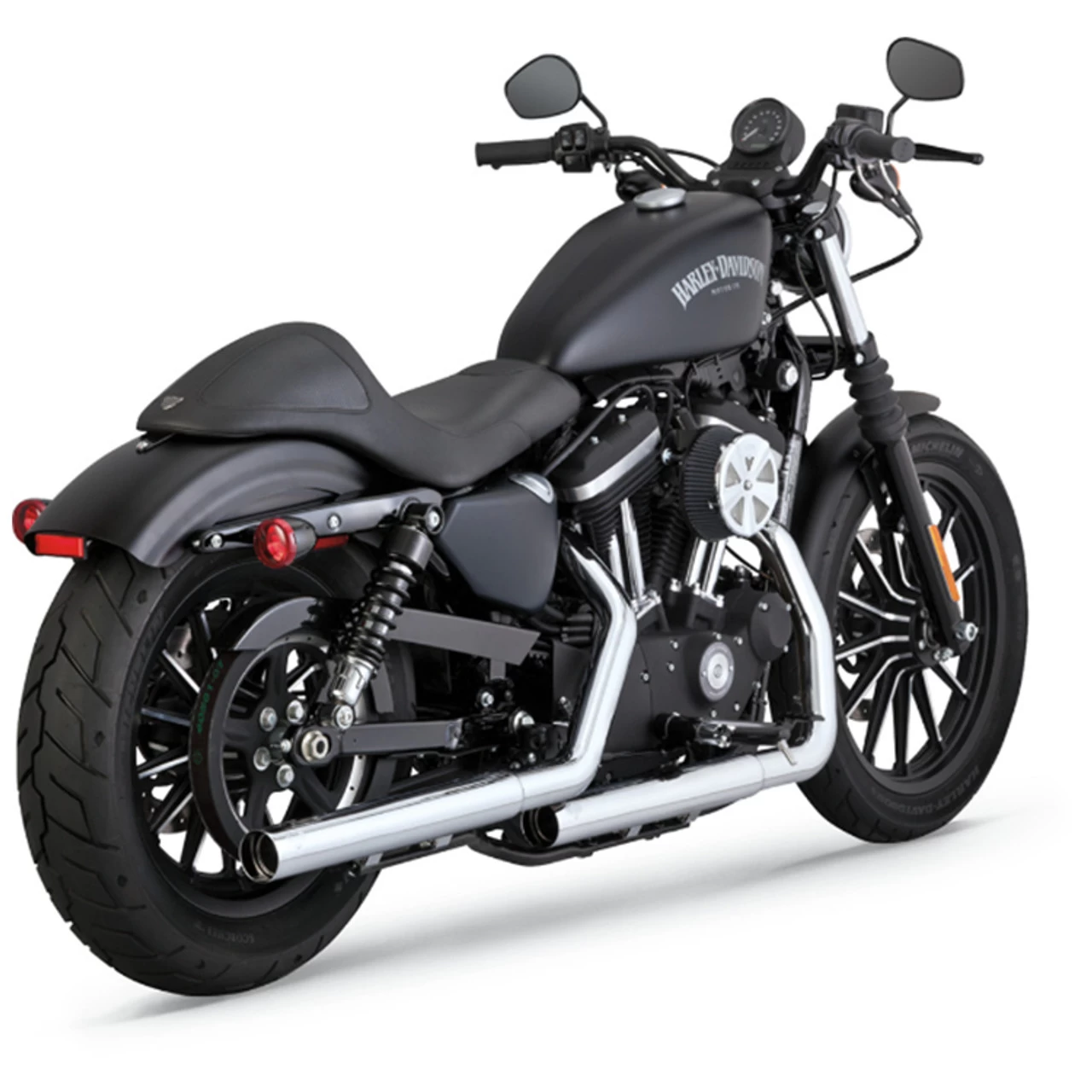 Vance & Hines - Straightshots Slip-On Mufflers Fits '14-'22 Sportster Models (Exc. '21-'22 Sportster S/RH1250S & '22 Nightster/RH975 Models) - Chrome 1 Vance & Hines - Straightshots Slip-On Mufflers Fits '14-'22 Sportster Models (Exc. '21-'22 Sportster S/RH1250S & '22 Nightster/RH975 Models) - Chrome