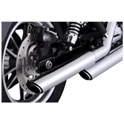 Vance & Hines - 3" Twin Slash Slip-On Muffler Fits '91-'17 Dyna Models - Chrome