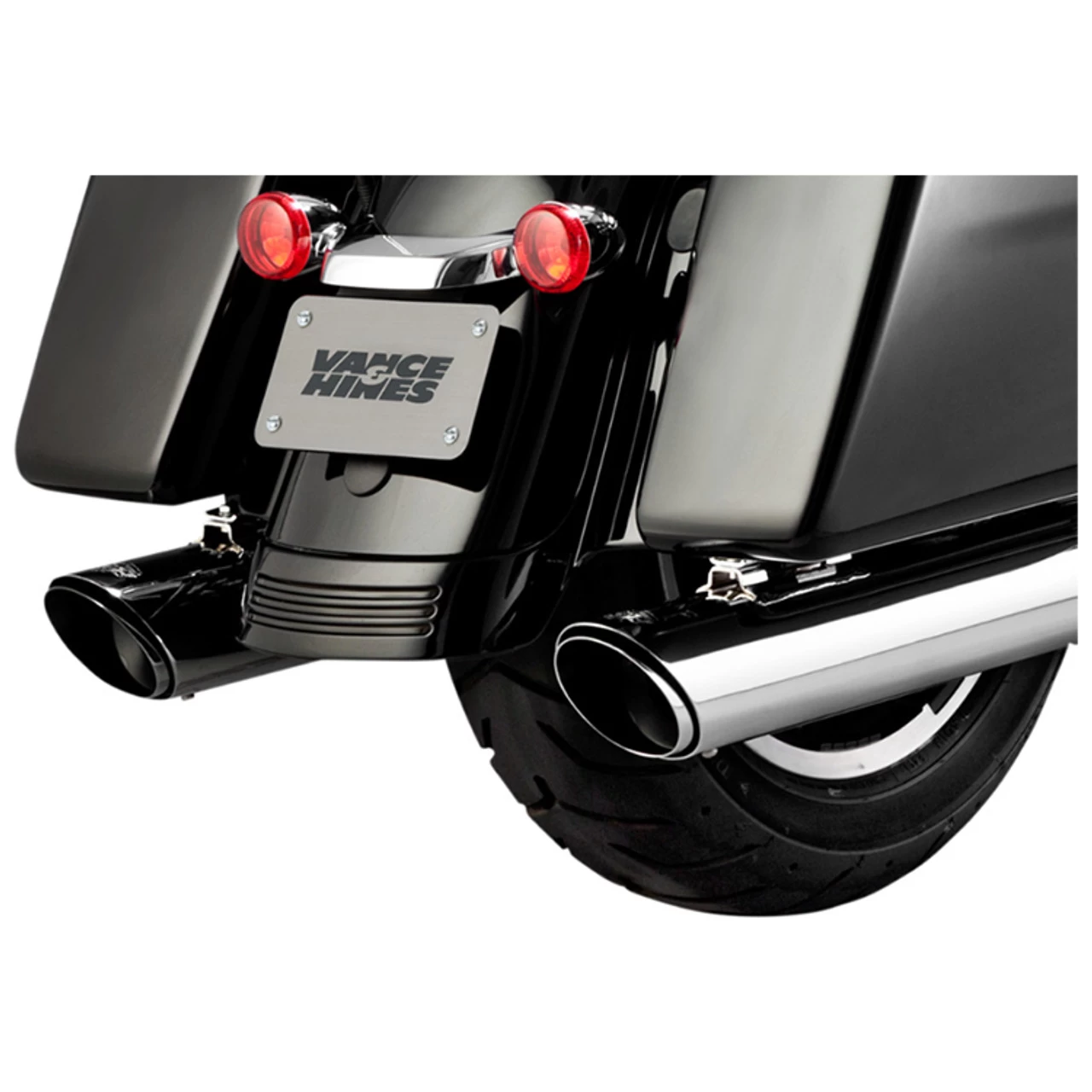 Vance & Hines - Twin Slash Slip-On Mufflers Fits '17-'22 Touring Models - Rounds, 4" 1 Vance & Hines - Twin Slash Slip-On Mufflers Fits '17-'22 Touring Models - Rounds, 4"