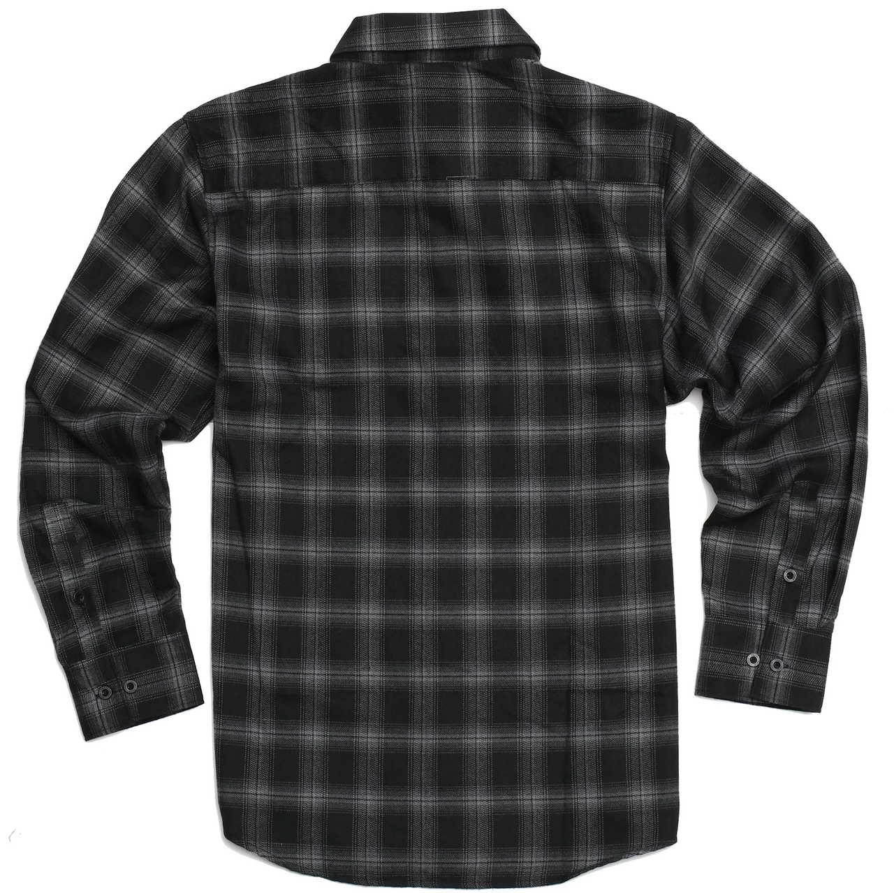 Yago Flannels - 100% Polyester Flannel Shirt - Grey/Black Check Pattern 2 Yago Flannels - 100% Polyester Flannel Shirt - Grey/Black Check Pattern - Image 2