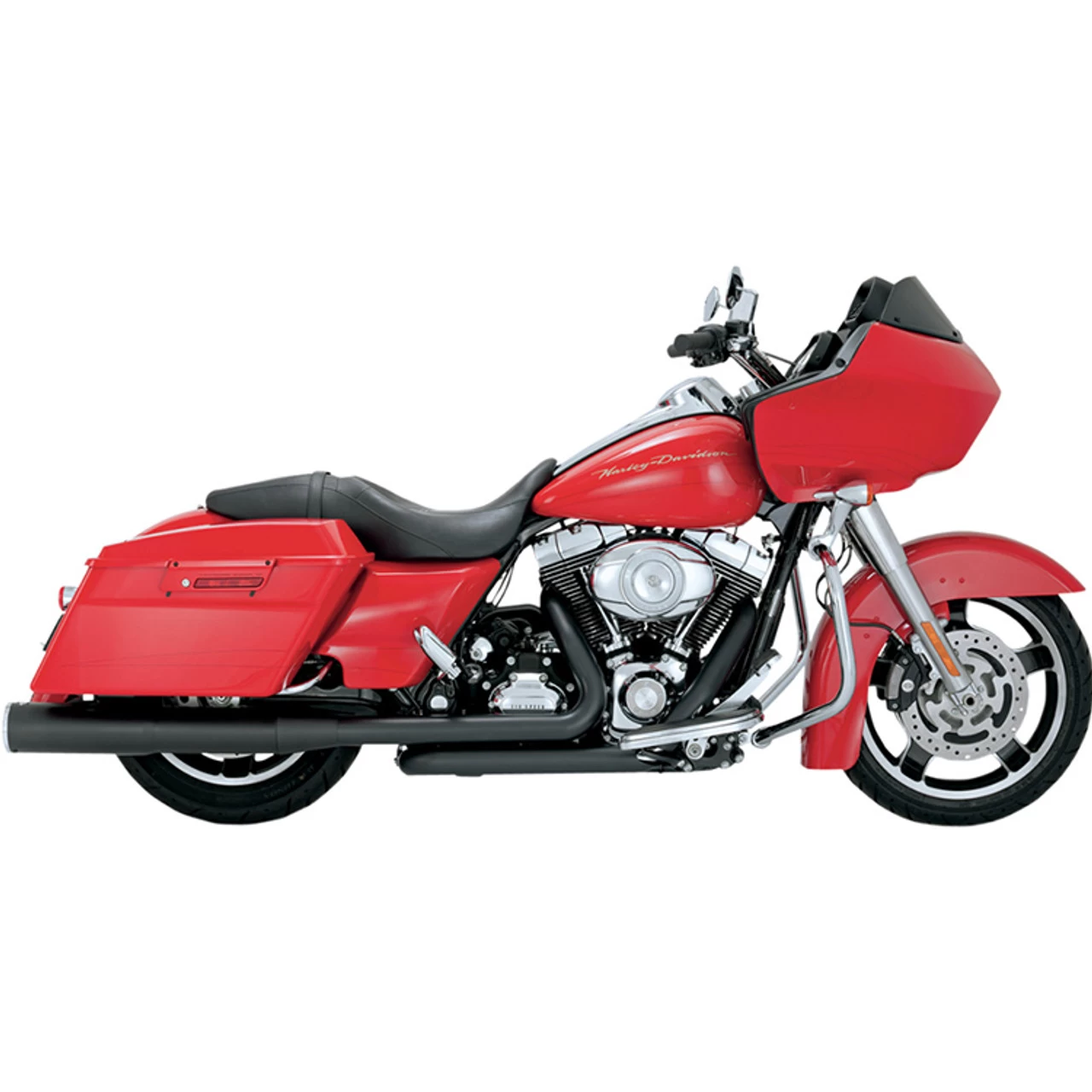 Vance & Hines - 4½" Hi-Output Slip-On Mufflers Fits '95-'16 Touring Models - Matte Black Ceramic 2 Vance & Hines - 4½" Hi-Output Slip-On Mufflers Fits '95-'16 Touring Models - Matte Black Ceramic - Image 2