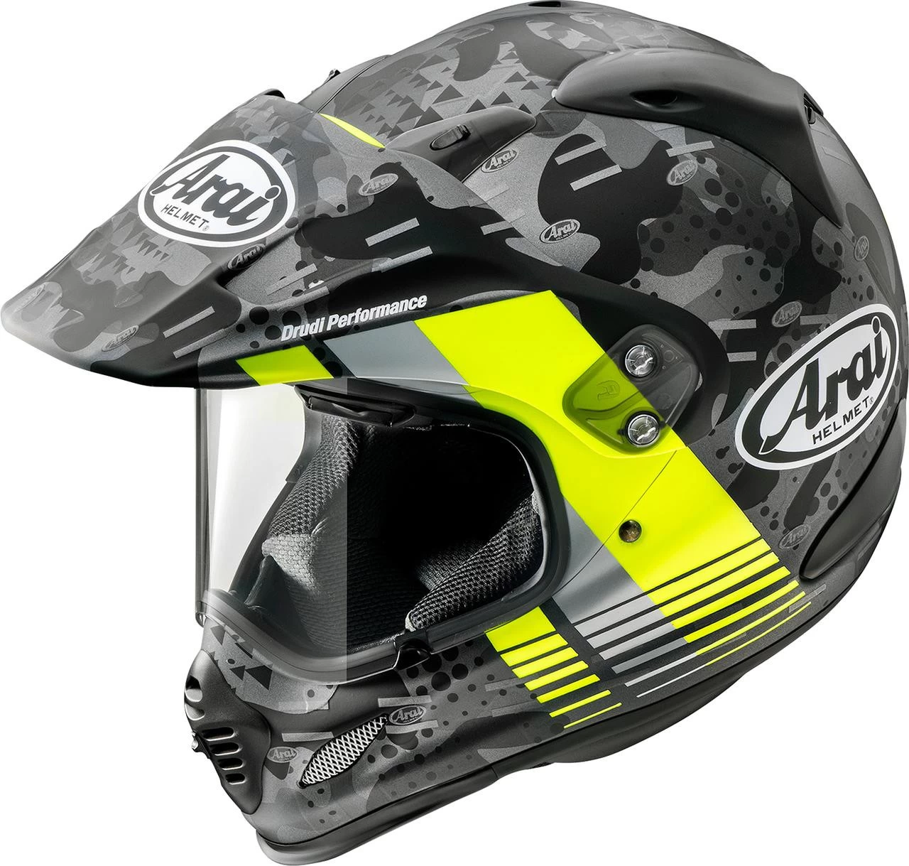 Arai Helmets - XD-4 Helmet - Cover - Fluorescent Yellow Frost 1 Arai Helmets - XD-4 Helmet - Cover - Fluorescent Yellow Frost