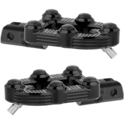 Arlen Ness MX Footpegs - Black Anodized (Mounting Clevis Sold Separate)
