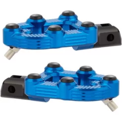 Arlen Ness MX Footpegs - Blue Anodized (Mounting Clevis Sold Separate)