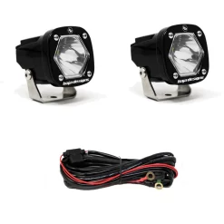 Baja Designs - S1 Spot LED Light W/ Mounting Bracket Pair - Universal