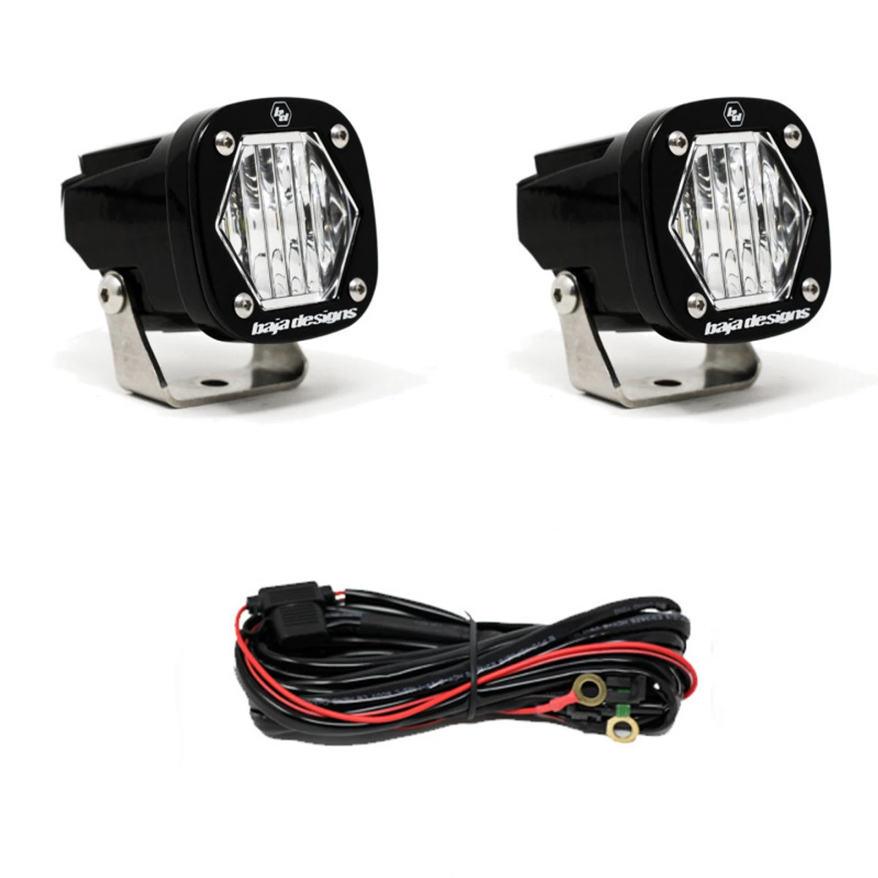 Baja Designs - S1 Wide Cornering LED Light W/ Mounting Bracket Pair - Universal 1 Baja Designs - S1 Wide Cornering LED Light W/ Mounting Bracket Pair - Universal