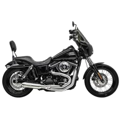 Bassani - Stainless Steel Road Rage III 2-Into-1 Exhaust System W/ Super Bike Muffler Fits '91-'17 Dyna Models