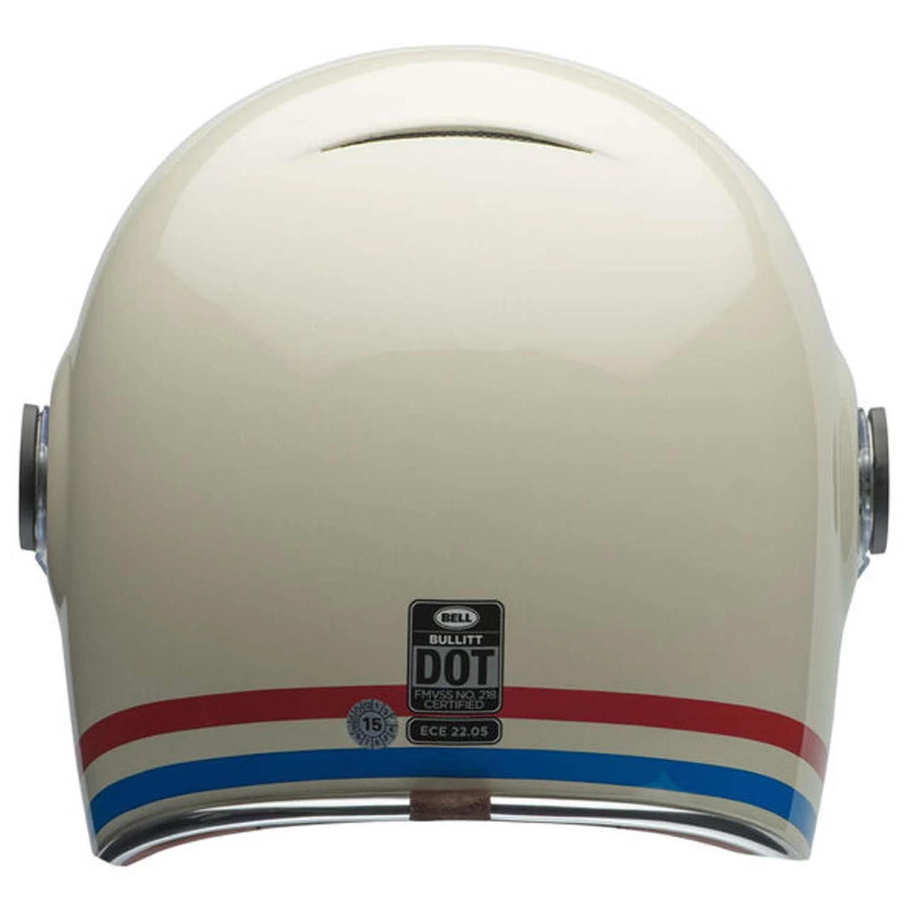Bell Helmets Bell Bullitt Helmet - Stripes Gloss Pearl White/Oxblood/Blue 7 Bell Helmets Bell Bullitt Helmet - Stripes Gloss Pearl White/Oxblood/Blue - Image 7