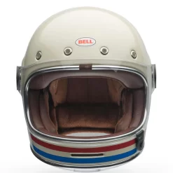 Bell Helmets Bell Bullitt Helmet - Stripes Gloss Pearl White/Oxblood/Blue 10 Bell Helmets Bell Bullitt Helmet - Stripes Gloss Pearl White/Oxblood/Blue -Next stop, Motorcycle riding. bell helmets bell bullitt helmet stripes gloss pearl whiteoxbloodblue 31845.1690316786