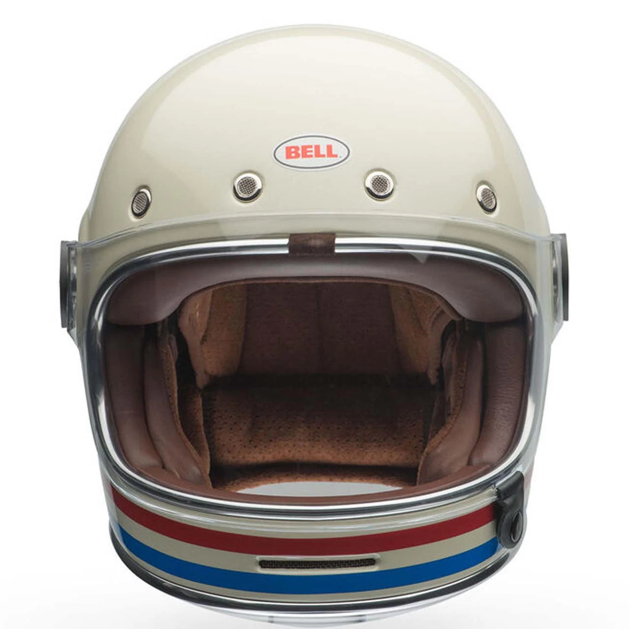 Bell Helmets Bell Bullitt Helmet - Stripes Gloss Pearl White/Oxblood/Blue 3 Bell Helmets Bell Bullitt Helmet - Stripes Gloss Pearl White/Oxblood/Blue - Image 3