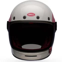 Bell Helmets Bell Bullitt Helmet - TT Gloss Vintage White/Oxblood -Next stop, Motorcycle riding. bell helmets bell bullitt helmet tt gloss vintage whiteoxblood 25349.1690315669