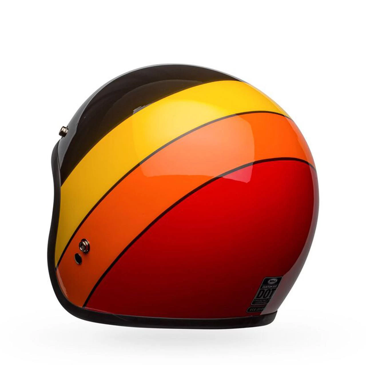 Bell Helmets Bell Custom 500 Helmet - Riff Gloss Black/Yellow/Orange/Red 6 Bell Helmets Bell Custom 500 Helmet - Riff Gloss Black/Yellow/Orange/Red - Image 6