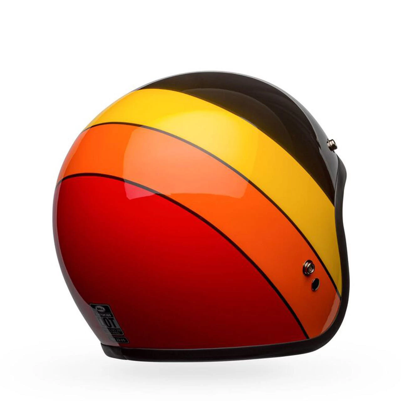 Bell Helmets Bell Custom 500 Helmet - Riff Gloss Black/Yellow/Orange/Red 8 Bell Helmets Bell Custom 500 Helmet - Riff Gloss Black/Yellow/Orange/Red - Image 8