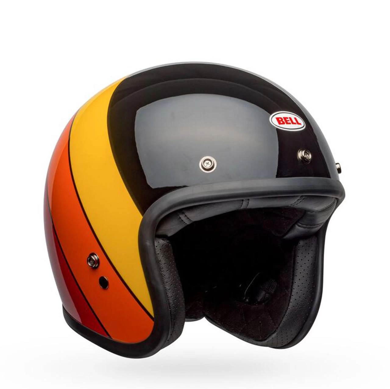 Bell Helmets Bell Custom 500 Helmet - Riff Gloss Black/Yellow/Orange/Red 2 Bell Helmets Bell Custom 500 Helmet - Riff Gloss Black/Yellow/Orange/Red - Image 2