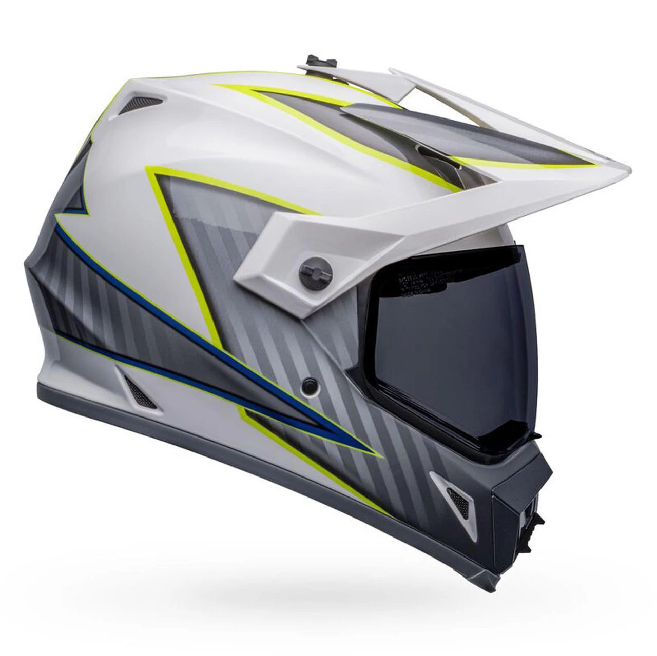 Bell Helmets Bell MX-9 Adventure Helmet W/ MIPS - Dalton Gloss White/Hi-Viz Yellow 1 Bell Helmets Bell MX-9 Adventure Helmet W/ MIPS - Dalton Gloss White/Hi-Viz Yellow