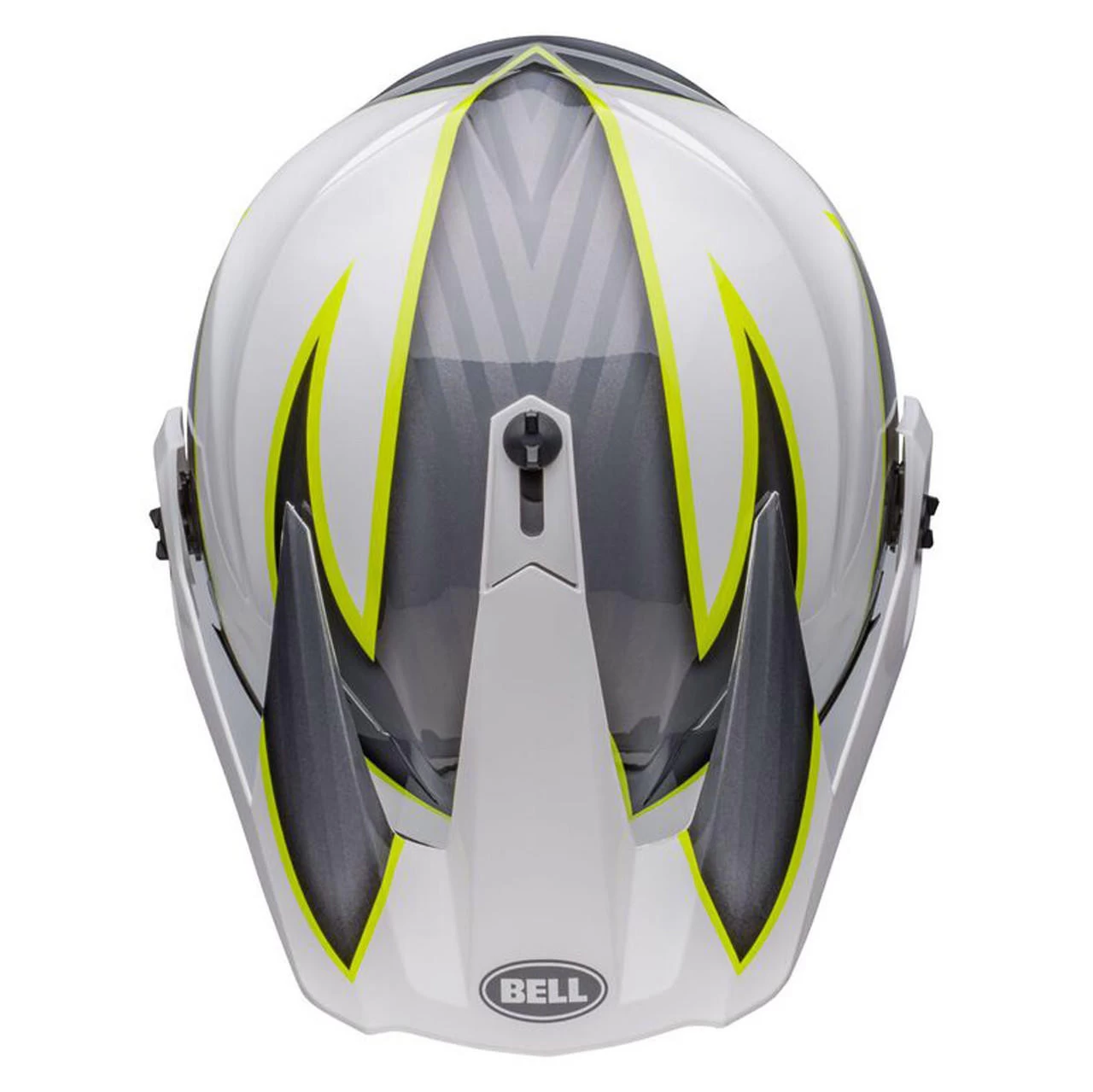 Bell Helmets Bell MX-9 Adventure Helmet W/ MIPS - Dalton Gloss White/Hi-Viz Yellow 9 Bell Helmets Bell MX-9 Adventure Helmet W/ MIPS - Dalton Gloss White/Hi-Viz Yellow - Image 9