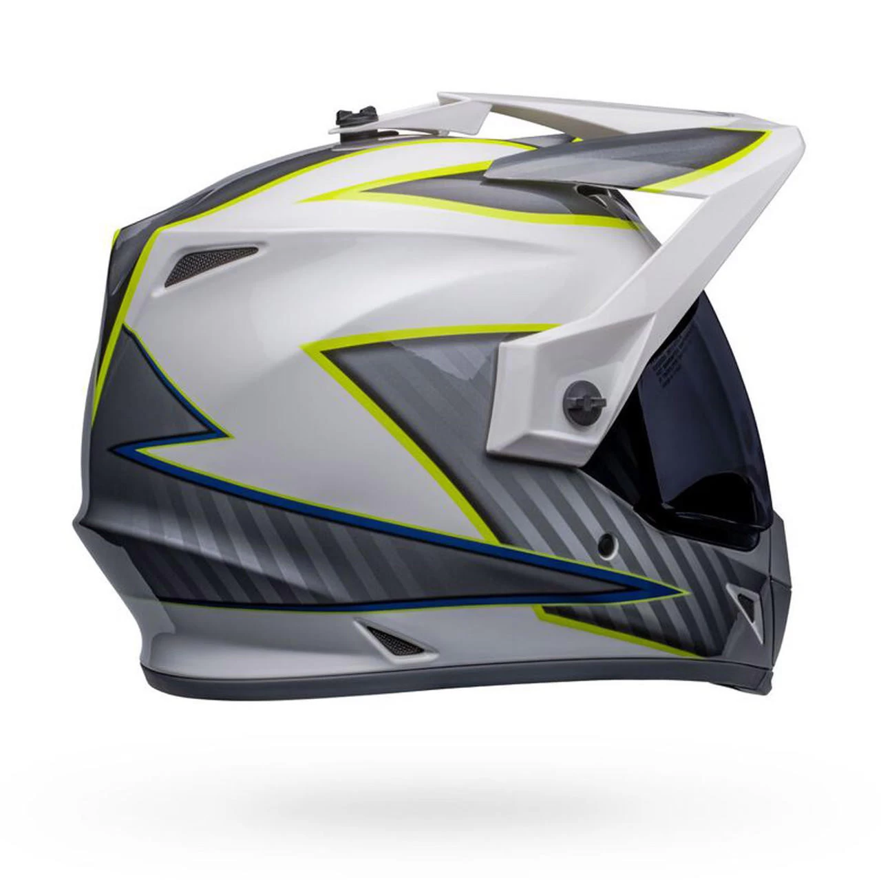 Bell Helmets Bell MX-9 Adventure Helmet W/ MIPS - Dalton Gloss White/Hi-Viz Yellow 8 Bell Helmets Bell MX-9 Adventure Helmet W/ MIPS - Dalton Gloss White/Hi-Viz Yellow - Image 8