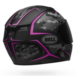Bell Helmets Bell Qualifier Helmet - Stealth Camo Matte Black/Pink -Next stop, Motorcycle riding. bell helmets bell qualifier helmet stealth camo matte blackpink 71746.1690485158