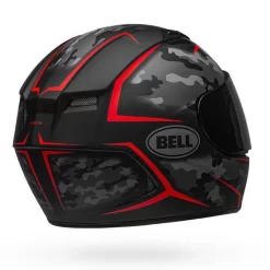 Bell Helmets Bell Qualifier Helmet - Stealth Camo Matte Black/Red -Next stop, Motorcycle riding. bell helmets bell qualifier helmet stealth camo matte blackred 72530.1690485513