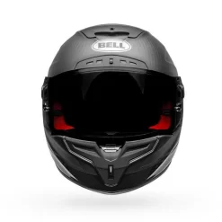 Bell Helmets Bell Race Star Velocity Flex DLX Helmet - Matte/Gloss Black -Next stop, Motorcycle riding. bell helmets bell race star velocity flex dlx helmet mattegloss black 27258.1691081876