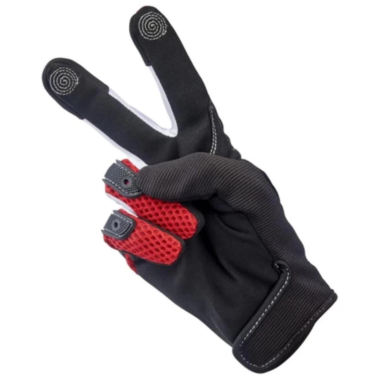 Biltwell Anza Gloves - Red/Black 7 Biltwell Anza Gloves - Red/Black - Image 7