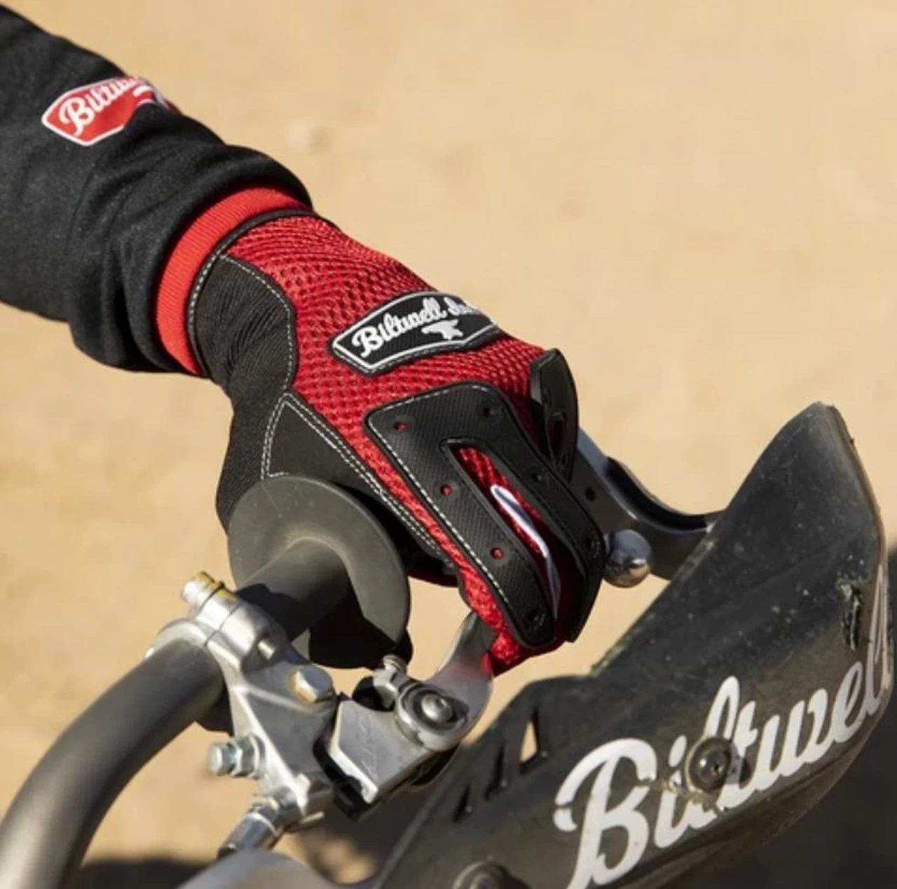 Biltwell Anza Gloves - Red/Black 12 Biltwell Anza Gloves - Red/Black - Image 12