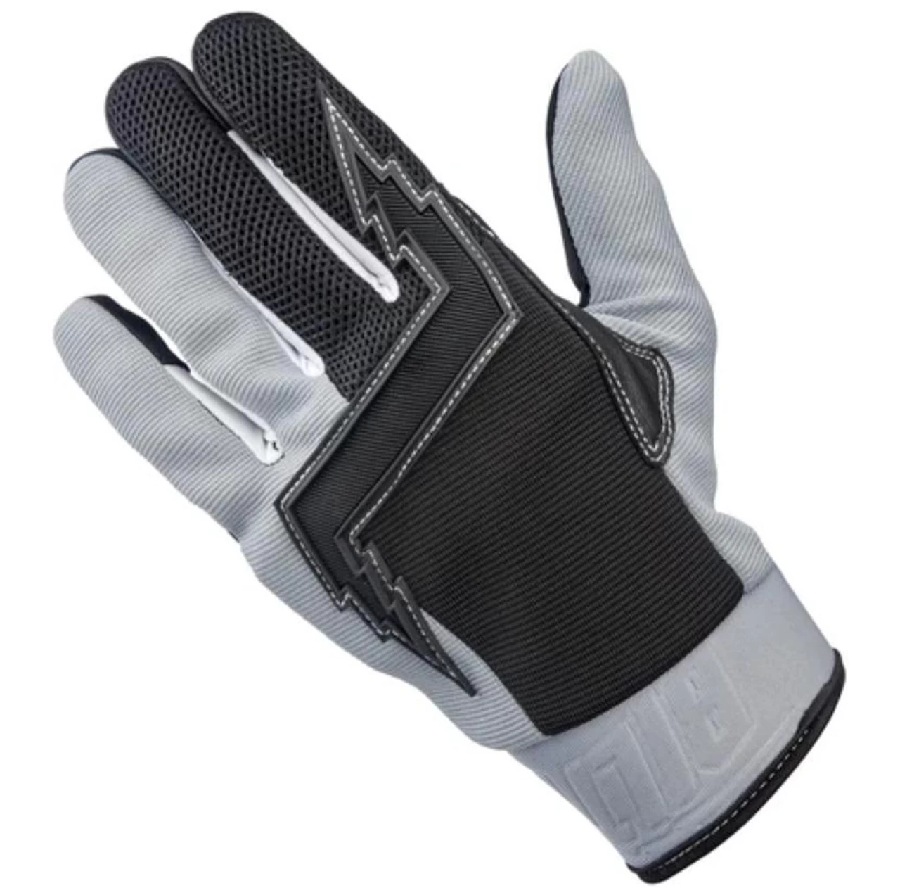 Biltwell Baja Gloves - Gray/Black 2 Biltwell Baja Gloves - Gray/Black - Image 2