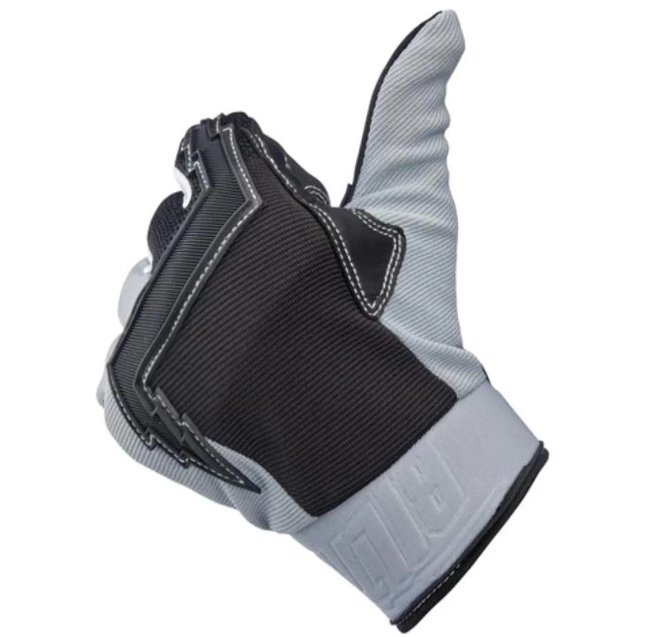 Biltwell Baja Gloves - Gray/Black 6 Biltwell Baja Gloves - Gray/Black - Image 6