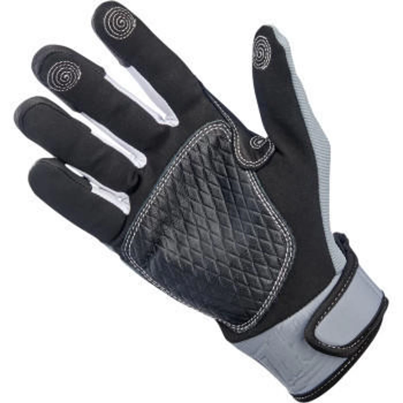 Biltwell Baja Gloves - Gray/Black 3 Biltwell Baja Gloves - Gray/Black - Image 3