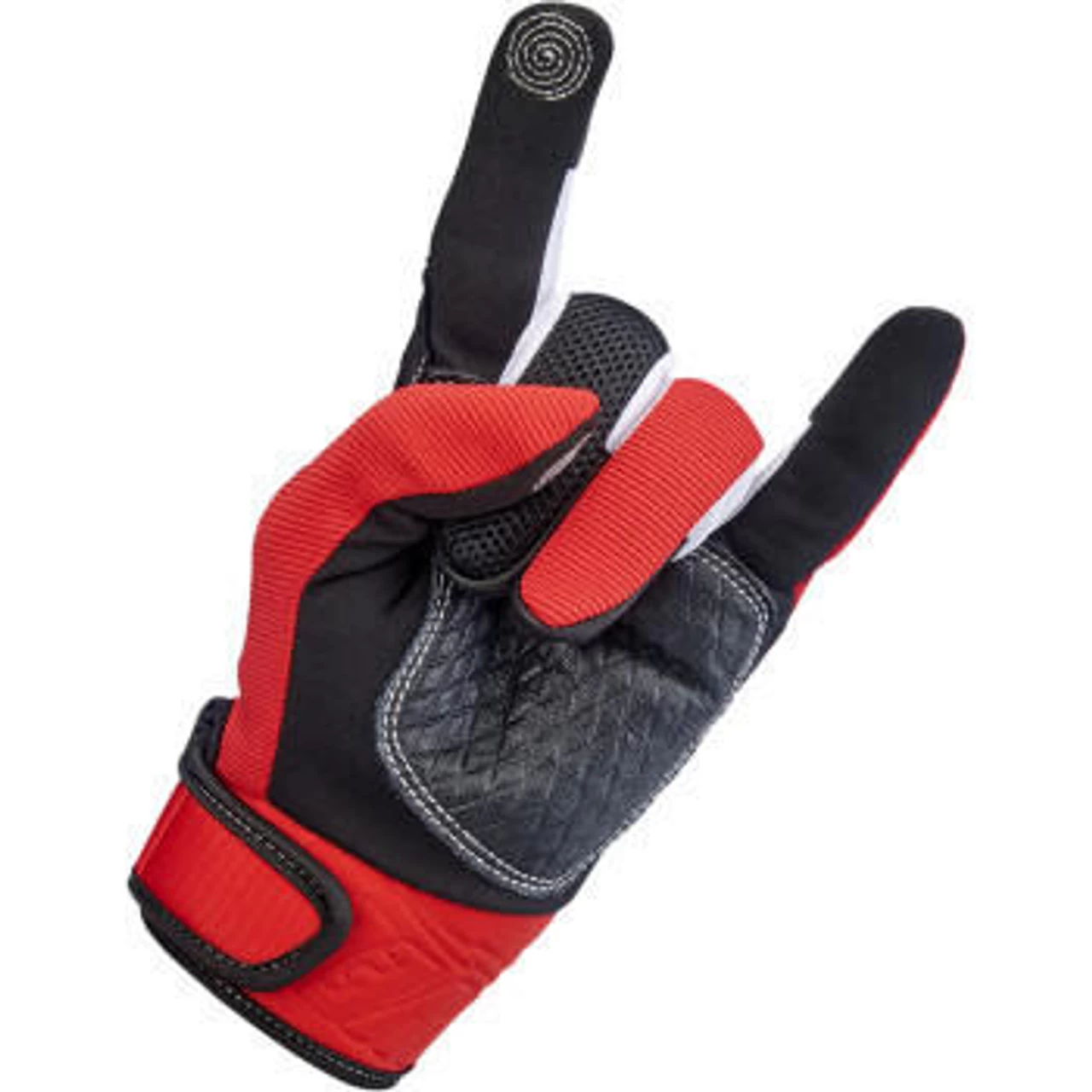 Biltwell Baja Gloves - Red/Black 6 Biltwell Baja Gloves - Red/Black - Image 6