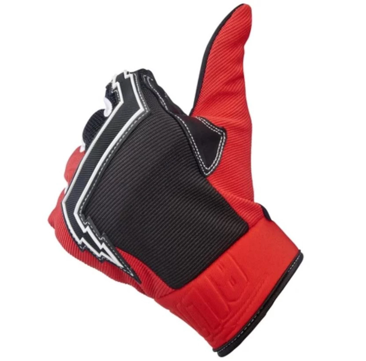 Biltwell Baja Gloves - Red/Black 4 Biltwell Baja Gloves - Red/Black - Image 4