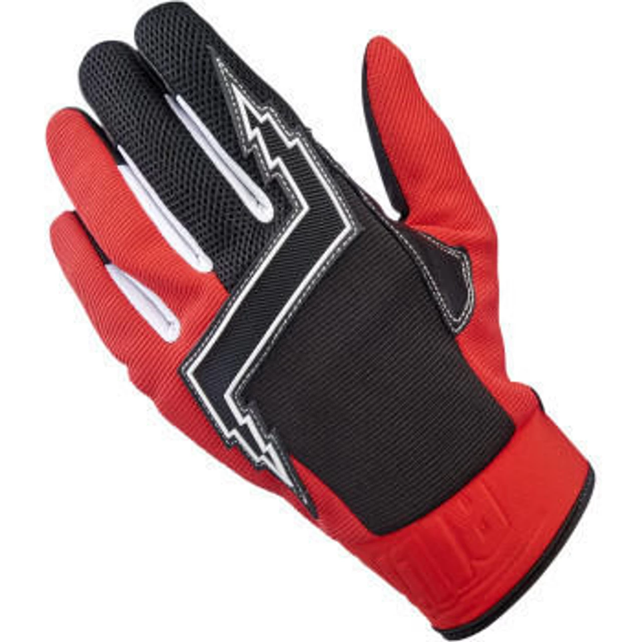 Biltwell Baja Gloves - Red/Black 2 Biltwell Baja Gloves - Red/Black - Image 2