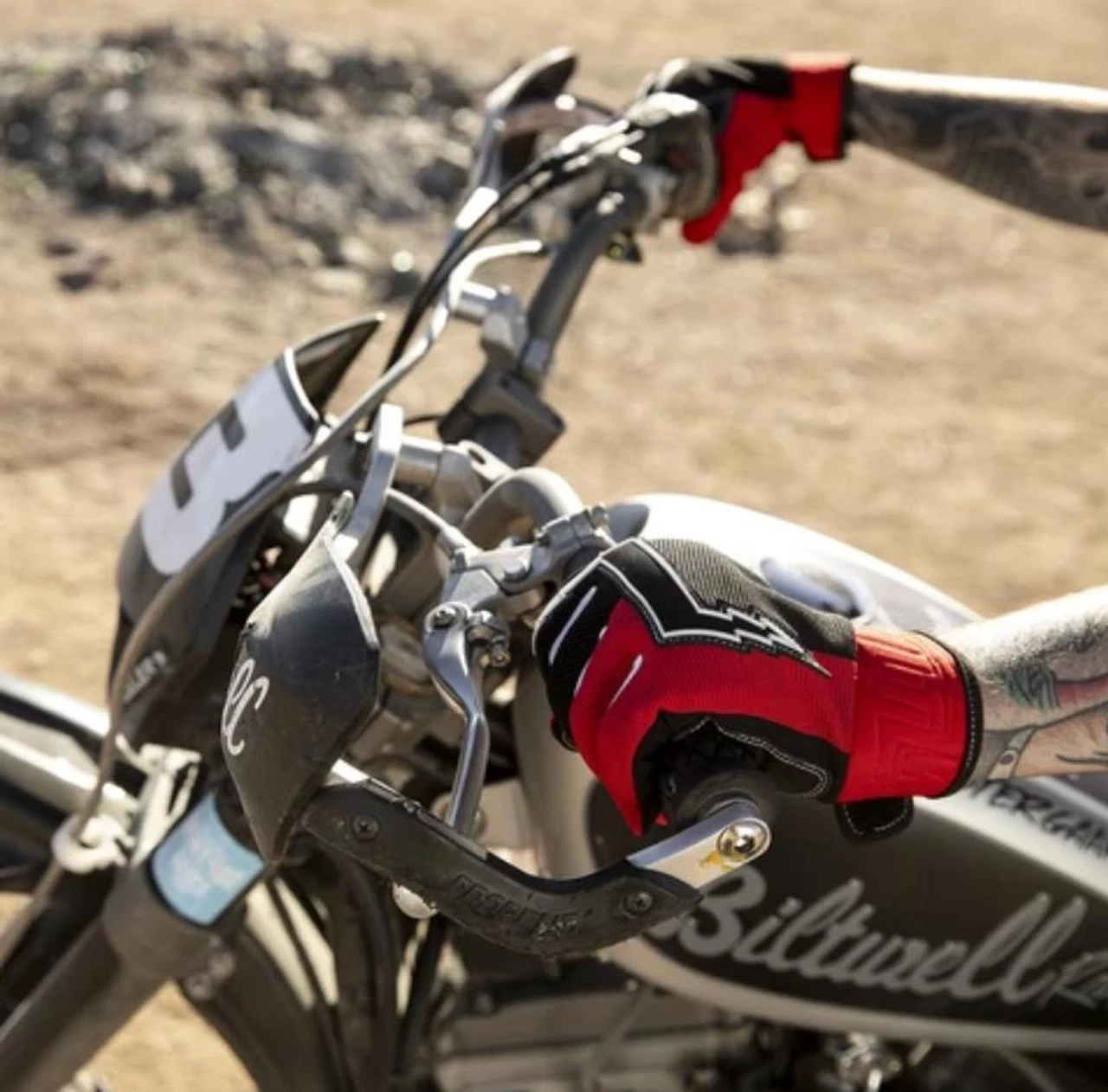 Biltwell Baja Gloves - Red/Black 13 Biltwell Baja Gloves - Red/Black - Image 13